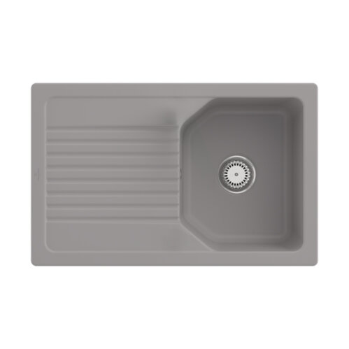 Villeroy & Boch Einbauspüle flächenbündig Linara 45 Flat Handbetätigung Classicline KD Fossil