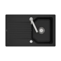Villeroy & Boch Einbauspüle flächenbündig Linara 45 Flat Excenterbetätigung Premiumline J0 Chromite (glänzend)
