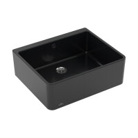 Villeroy & Boch Spülmodul Spülstein Einzelbecken 60 X mit Handbetätigung Premiumline R7 Pure Black