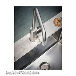 Reginox Einbaubecken New York 50x40 slim Edelstahl flächenbündig einbaubar