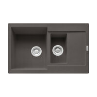 Franke Einbauspüle Maris MRG 651-78 Fragranit+ Schiefergrau Excenterbetätigung (Druckknopf)