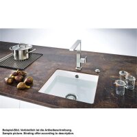 Franke Unterbaubecken Kubus KBK 110-40 Fraceram, Druckknopfventil