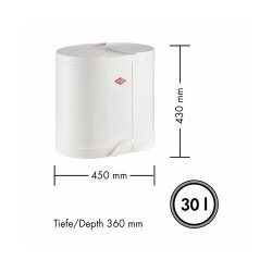 Wesco Mülleimer Ökosammler 170 rot