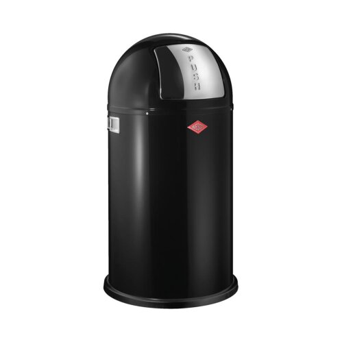 Wesco Mülleimer Pushboy schwarz