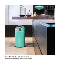 Wesco Mülleimer Pushboy schwarz