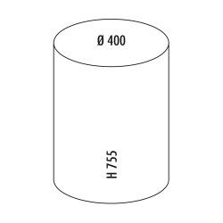 Wesco Mülleimer Pushboy schwarz