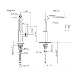 Dornbracht Einhebelmischer Pull-out mit Brausefunktion ELIO