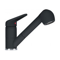 Franke Küchenarmatur Novara Plus Auszugsbrause, Onyx, Hochdruck