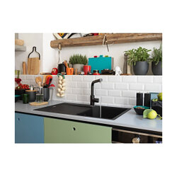 Franke Einbauspüle Urban Flächenbündig UBG 211-78, Fragranit, Cashmere ,Drehknopfventil Edelstahl
