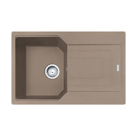 Franke Einbauspüle Urban Flächenbündig UBG 211-78, Fragranit, Cashmere ,Drehknopfventil Edelstahl