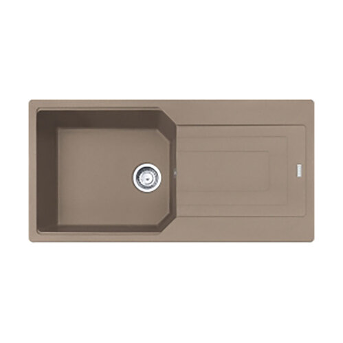 Franke Einbauspüle Urban Flächenbündig UBG 211-100, Fragranit, Cashmere, Drehknopfventil Edelstahl