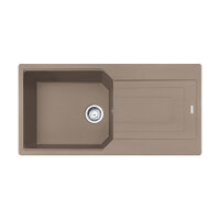 Franke Einbauspüle Urban Flächenbündig UBG 211-100, Fragranit, Cashmere, Drehknopfventil Edelstahl
