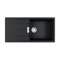 Franke Einbauspüle Centro Flächenbündig CNG 211-100, Fragranit, Onyx, Drehknopfventil Edelstahl