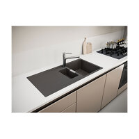 Franke Einbauspüle Urban Flächenbündig UBG 251-100, Fragranit, Drehknopfventil Edelstahl