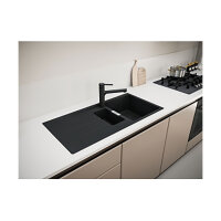 Franke Einbauspüle Centro Flächenbündig CNG 251-100, Fragranit, Drehknopfventil Edelstahl