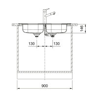 Franke Einbaubecken Spark SKX 620-34-34 /86, Edelstahl Glatt, Handbedienung