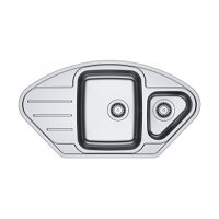 Franke Einbauspüle SKX 651-95 E, Edelstahl glatt, Handbedienung
