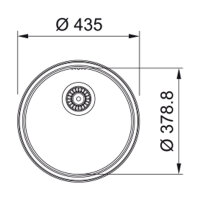 Franke Einbaubecken Ronda ROX 610/110-38, Massiv Edelstahl, Handbedienung