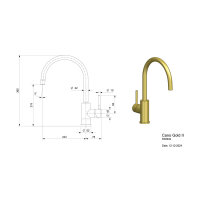 Reginox Küchenarmatur Cano gold II