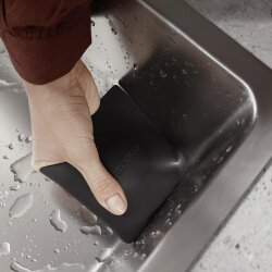 BLANCO SQUEEGHEE Reinigungstool für Küchenspülen, Silikon, schwarzgrau