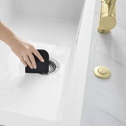 BLANCO SQUEEGHEE Reinigungstool für Küchenspülen, Silikon, schwarzgrau