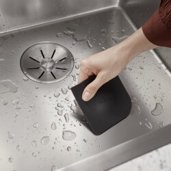 BLANCO SQUEEGHEE Reinigungstool für Küchenspülen, Silikon, schwarzgrau