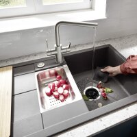 BLANCO SQUEEGHEE Reinigungstool für Küchenspülen, Silikon, schwarzgrau