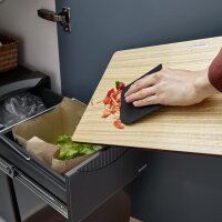 BLANCO SQUEEGHEE Reinigungstool für Küchenspülen, Silikon, schwarzgrau