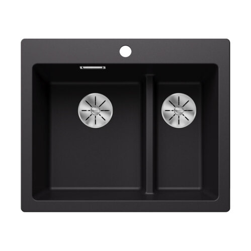 BLANCO Einbaubecken PLEON 6 SPLIT, Silgranit, Handbedienung