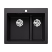 BLANCO Einbaubecken PLEON 6 SPLIT, Silgranit, Handbedienung