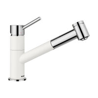 BLANCO Küchenarmatur KANO-S VARIO Hochdruck Silgranitweiß/Chrom