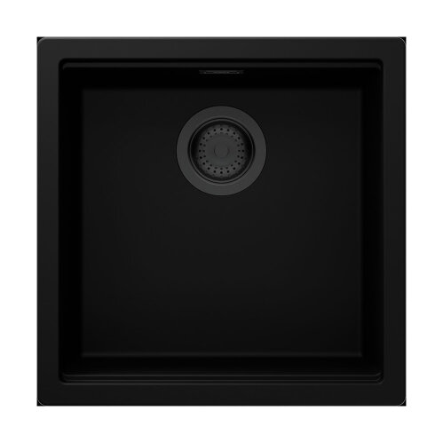 Schock Einbaubecken Cristadur Kiruna N-100 FB flächenbündig einbaubar Black Edition Exzenterbedienung