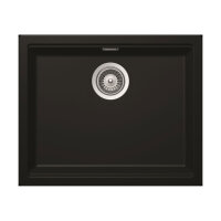 Schock Einbaubecken Cristadur Kiruna N-100 L A Black Edition Exzenterbedienung