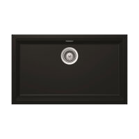 Schock Einbaubecken Cristadur Kiruna N-100 XL FB flächenbündig einbaubar Black Edition Exzenterbedienung