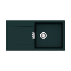 Schock Einbauspüle Cristadur Mono D-100 L A Ivy IVY Exzenterbedienung