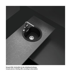 Schock Einbauspüle Cristadur Mono R-100 A Ivy IVY Exzenterbedienung