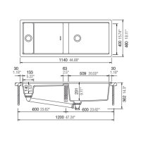 Schock Einbauspüle Prepstation D-150 FB flächenbündig einbaubar
