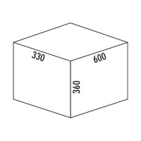 WESCO® Abfallsammler Pullboy Soft Comfort 360 K/600-3, anthrazit