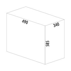 WESCO® Abfallsammler Traditionline Double-Master 585 S/400-2, alugrau