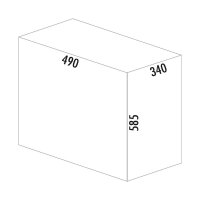 WESCO® Abfallsammler Traditionline Double-Master 585 S/400-2, alugrau