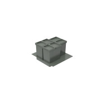 WESCO Einbau-Abfallsammler Pullboy Versa 265 K/500-3, Höhe 265 mm