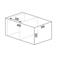 WESCO® Abfallsammler Pullboy Soft Fusion 320 K/600-1, anthrazit