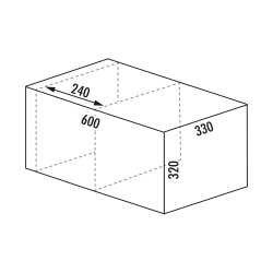 WESCO® Abfallsammler Pullboy Soft Fusion 320 K/600-2 , anthrazit