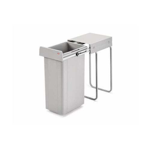 WESCO® Abfallsammler Traditionline Single-Boy 545 S/300-1, alugrau