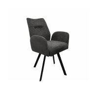 Naber Stuhl Famous 1AS, Gestell schwarz matt, starr, oval