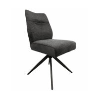Naber Stuhl Famous 1S, Gestell schwarz matt, drehbar, rund
