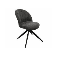 Naber Stuhl Brezo 1S, Gestell schwarz matt, drehbar, eckig