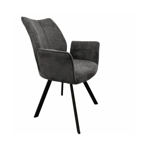 Naber Stuhl Stella 1AS, Gestell schwarz matt, starr, oval