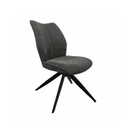 Naber Stuhl Stella 1S, Gestell schwarz matt, drehbar, eckig
