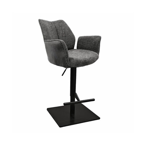 Naber Hocker Stella AS, Gestell schwarz matt, eckig